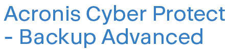 Acronis Cyber Protect  Backup Advanced